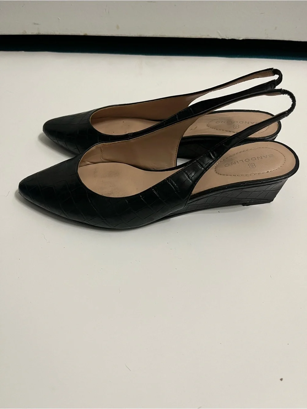 Wedges black size 8